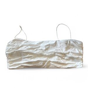 Reformation White Strapless Top